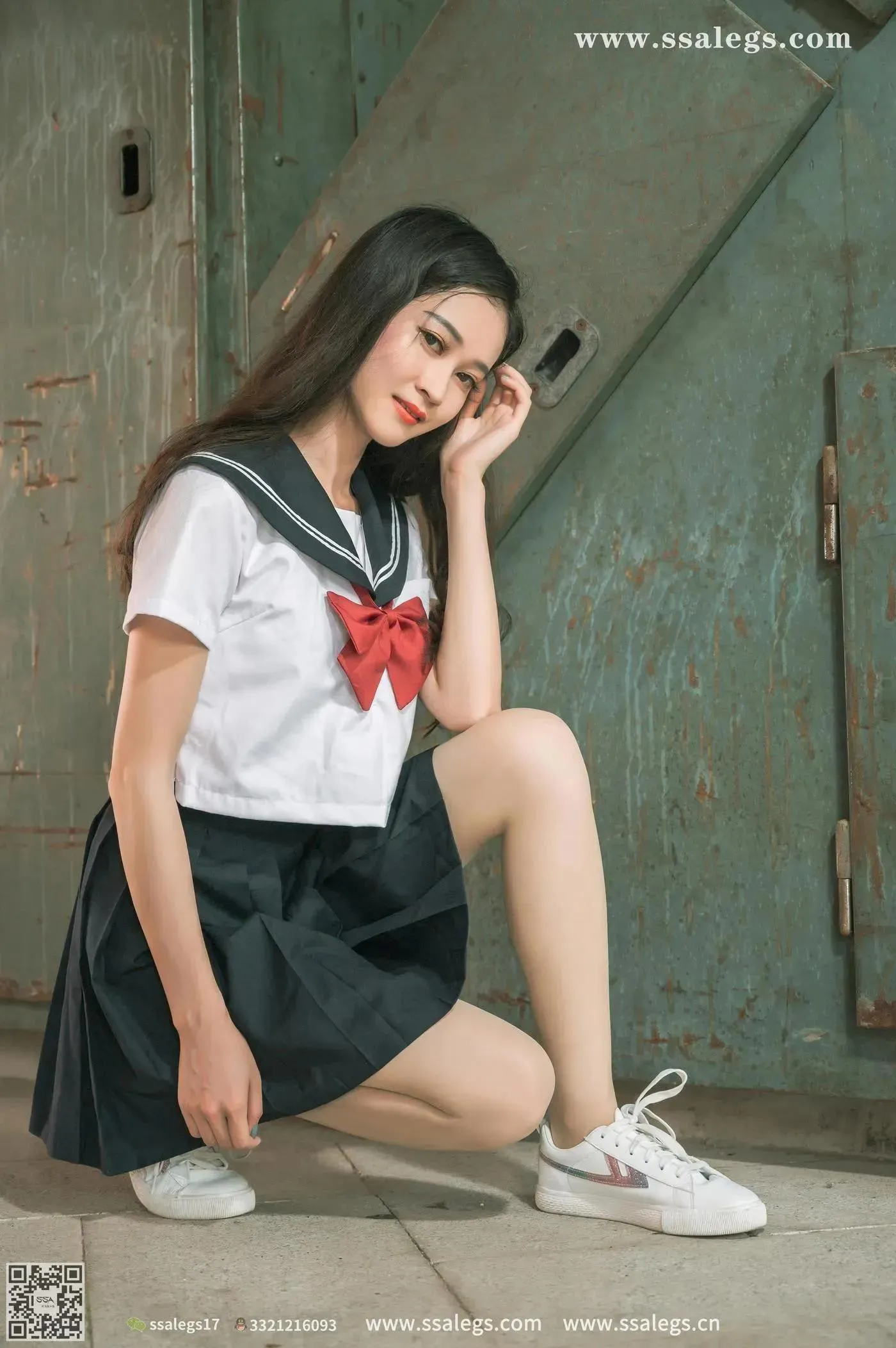 [SSA丝社]超清写真 NO.421 漫漫白色jk制服肉丝写真(上)[23] [51P]插图5